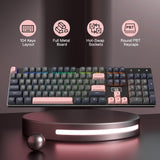 Redragon K556 RGB LED Backlit Wired Mechanical Gaming Keyboard, Aluminum Base, 104 Standard Key, Red Switches