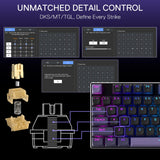 Redragon K556 RGB LED Backlit Wired Mechanical Gaming Keyboard, Aluminum Base, 104 Standard Key, Red Switches